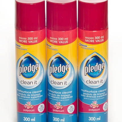 Pledge Multi-Surface Cleaner Pot Pourri 300ML x 6 - Bulk Haven