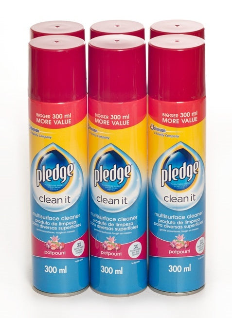 Pledge Multi-Surface Cleaner Pot Pourri 300ML x 6 - Bulk Haven
