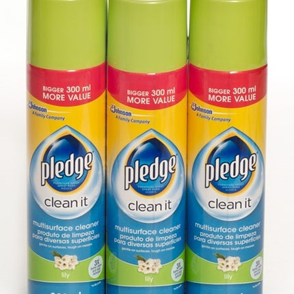 Pledge Multi-Surface Cleaner Lily 300ML x 6 - Bulk Haven