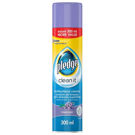 Pledge Multi-Surface Cleaner Lavender 300ML x 6 - Bulk Haven