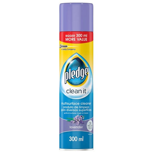 Pledge Multi-Surface Cleaner Lavender 300ML x 6 - Bulk Haven