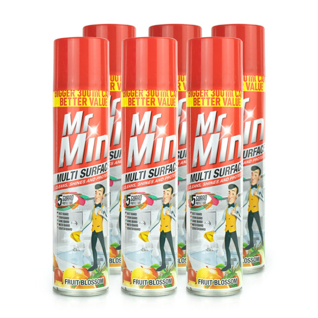Mr Min Multi-Surface Fruit Blossom 300ML x 6 - Bulk Haven