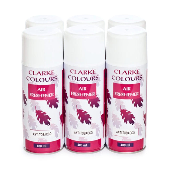 Clark Air Freshener Anti-Tobacco 400ML x 6 - Bulk Haven