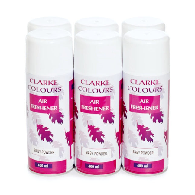 Clark Air Freshener Baby Powder 400ML x 6 - Bulk Haven
