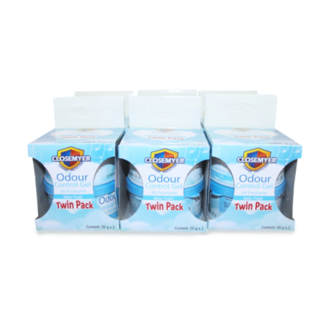 Closemyer Air Freshener Gel Baby Fresh 2 x 55G x 6 - Bulk Haven