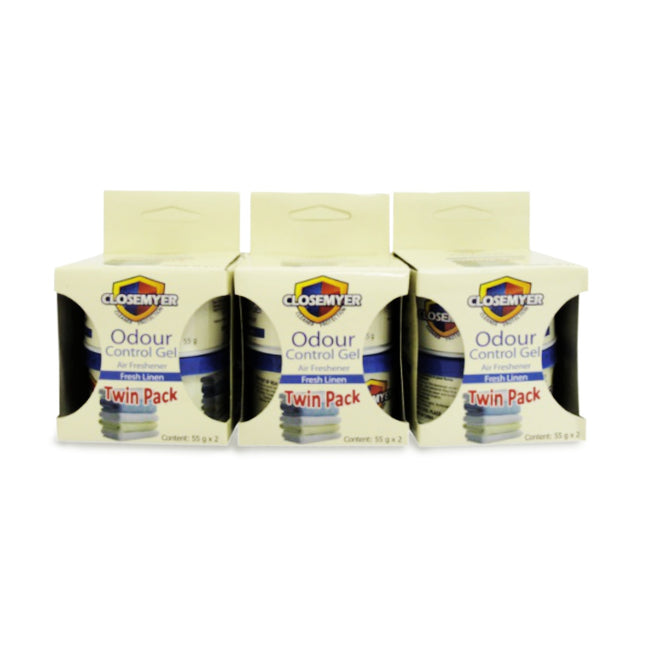 Closemyer Air Freshener Gel Fresh Linen 2 x 55G x 6 - Bulk Haven