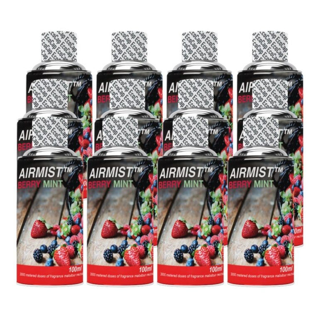 Airmist Berry Mint 100ML x 12 - Bulk Haven