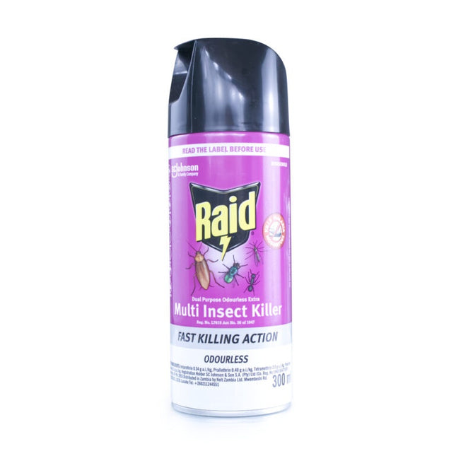 Raid Dual Purpose Insect Killer 300ML x 6 - Bulk Haven