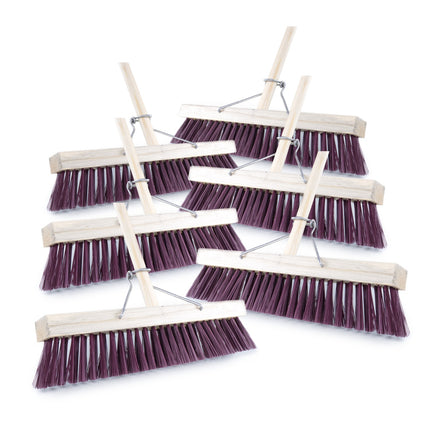 Broom Platform Hard (Brown) 460MM x 6 - Bulk Haven