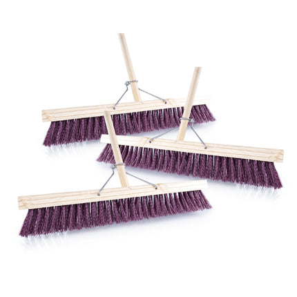 Broom Platform Hard (Brown) 610MM x 3 - Bulk Haven