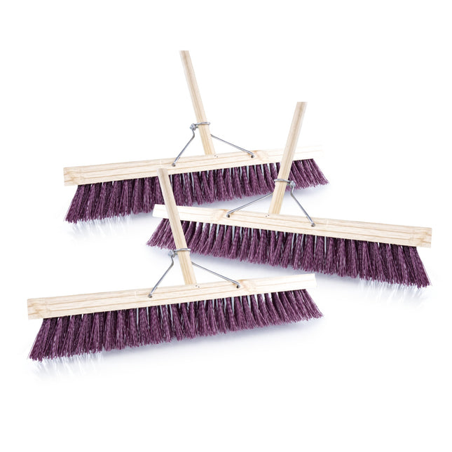 Broom Platform Hard (Brown) 610MM x 3 - Bulk Haven